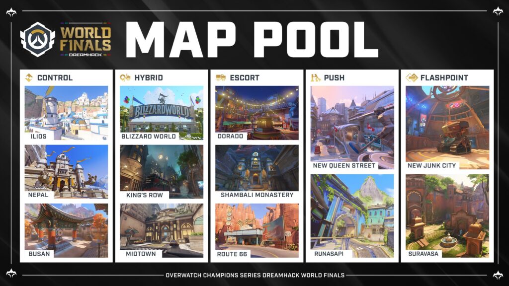 OWCS 2025 World Finals Map Pool