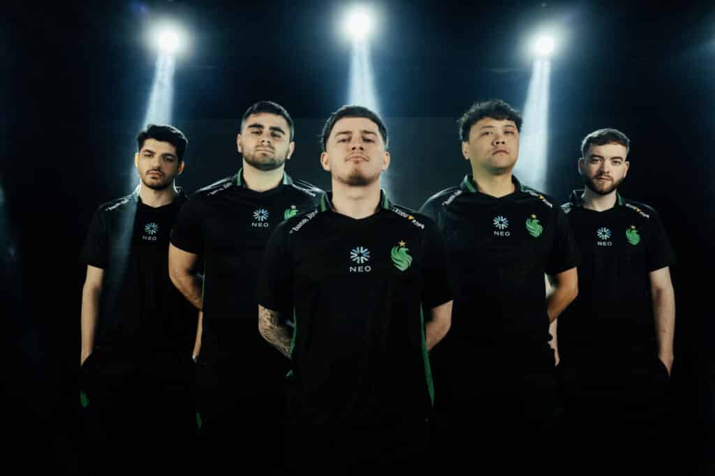 Team Falcons Rainbow Six Siege roster including Shaikko, BriD, LikEfac, Solotov and Yuzus at R6 Europe MENA League