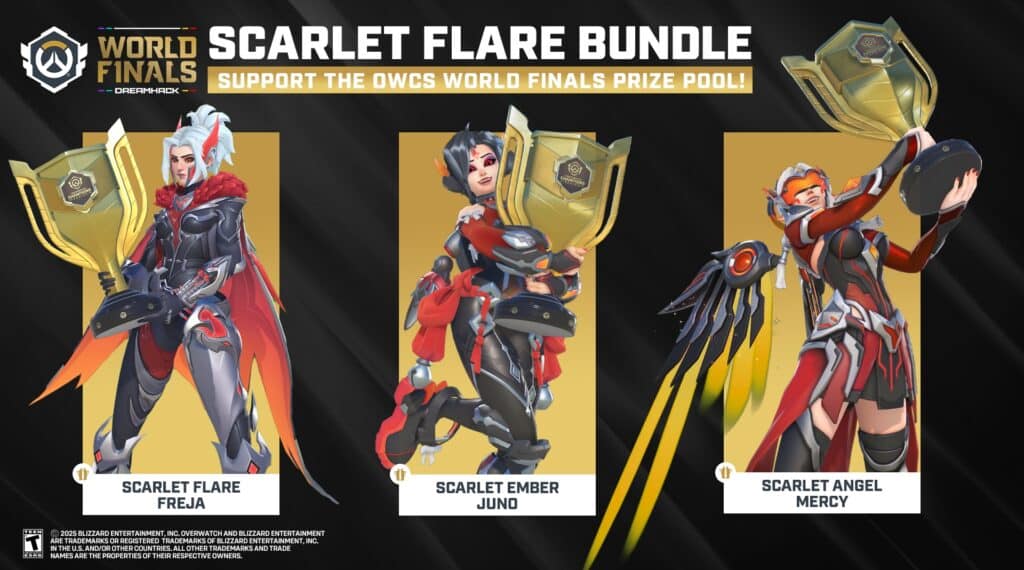 OWCS World Finals DreamHack StockHolm Scarlet Flare Mega Bundle including Freja, Juno and Mercy